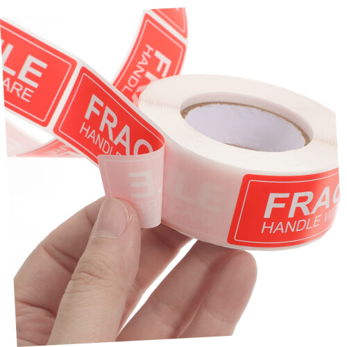 Fragile  Labels Roll with Durable Adhesive for Clear Handling Instruction on Packages 2