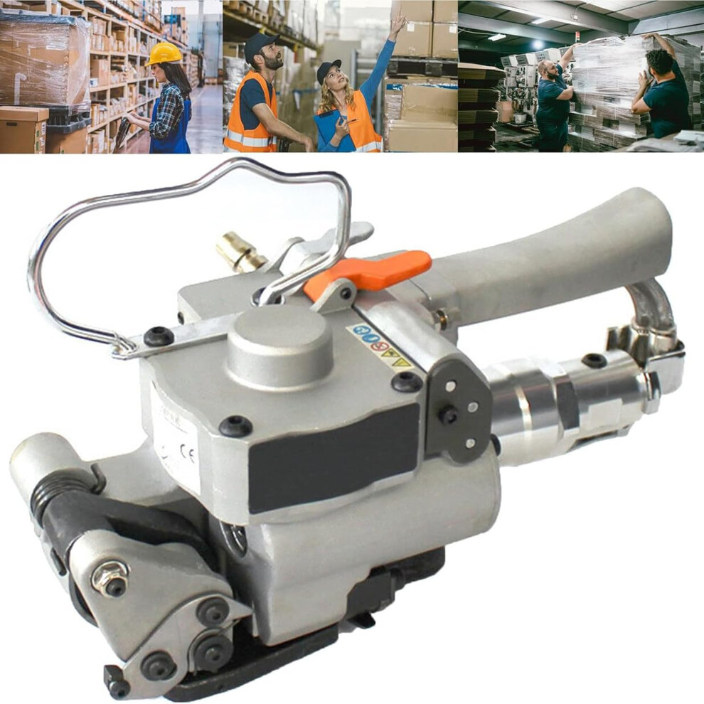 Pneumatic Strapping Tool With Friction Heat Welding, Tension Drive And Automatic Tension Control For Pet And Pp Bands 9044945223279
