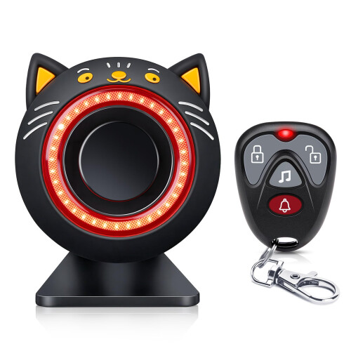 120dB Car Alarm System with Smart Motion Sensor, Wireless AntiTheft Security with LED Strobe Light and Remote for Cars, Trucks, SUVs