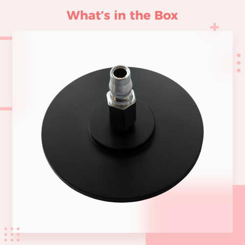 Vacuum Suction Cup with Quick Air Connector, RustProof Metal, Strong Grip, 3.93in Diameter 1