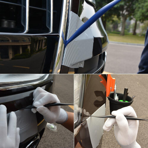 Vinyl Wrap Squeegee Set with MultiHardness Tools for Precision Car Wrap and Curve Application 1