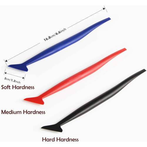 Vinyl Wrap Squeegee Set with MultiHardness Tools for Precision Car Wrap and Curve Application 2