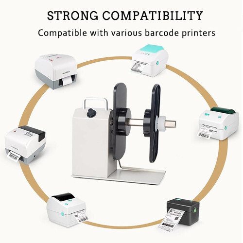 Automatic Label Rewinder 13 Inch Adjustable Core, Bidirectional Speed Rewind, Jam Operation 2