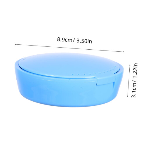 Retainer Case with BuiltIn Mirror, Compact Tooth Storage Box for Travel, Durable Lightweight Design 1