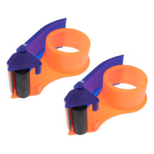 2pcs Manual Carton Sealer with Tape Cutter, 4 in 1 Ergonomic Stainless Steel Dispenser for Packaging
