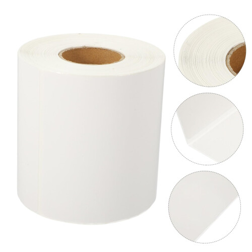 Waterproof Thermal Labels Roll with Permanent Adhesion for  and Barcode Printing 2