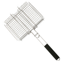 2Pièces Pince Grille Barbecue Argentée Robuste Pour Extérieures
