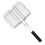 2Pièces Pince Grille Barbecue Argentée Robuste Pour Extérieures 1
