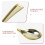 100Pcs Tasting Gold Electroplated 9