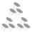 9Pcs Metal Tea Strainer Reusable Leaf Filter Stainless Steel Silver 10