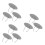 9Pcs Metal Tea Strainer Reusable Leaf Filter Stainless Steel Silver 5