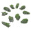 20Pcs Grey Wood Simulation Plastic Rocks for Micro Bonsai Decoration 1