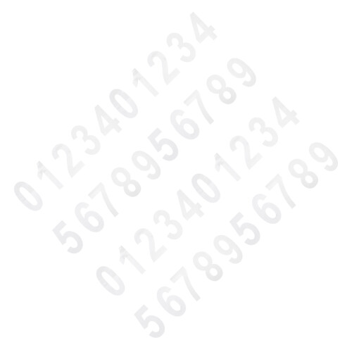 8Sets Durable White Reflective Mailbox Number Stickers for Outdoor Use