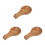 3Pcs Light Brown Wood Spoon Rest for Stove Top Rustic Kitchen Decor 8