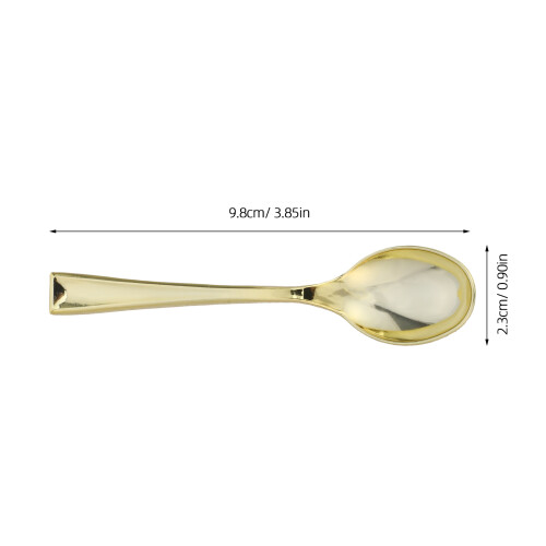 100Pcs Tasting Gold Electroplated 1
