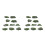 20Pcs Grey Wood Simulation Plastic Rocks for Micro Bonsai Decoration 9