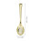 100Pcs Tasting Gold Electroplated 3