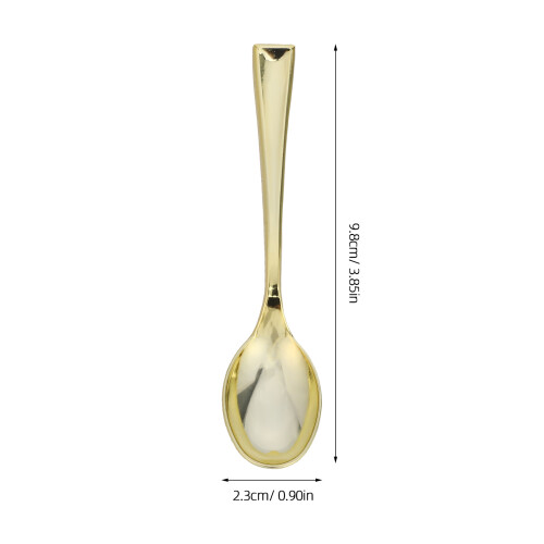 100Pcs Tasting Gold Electroplated 2