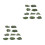 20Pcs Grey Wood Simulation Plastic Rocks for Micro Bonsai Decoration 8