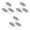 9Pcs Metal Tea Strainer Reusable Leaf Filter Stainless Steel Silver 6