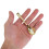 100Pcs Tasting Gold Electroplated 4