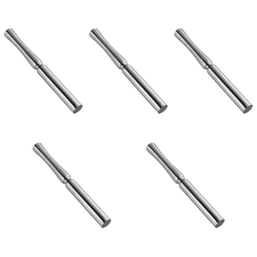 5Stk Muddler Cocktail Zerkleinerer Silber 2