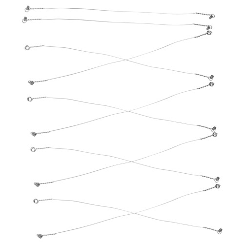 30Pcs Replacement Stainless Steel Cheese and Meat Wire Silver 2