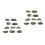 20Pcs Grey Wood Simulation Plastic Rocks for Micro Bonsai Decoration 10