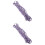 2Pièces Ruban Violet Fleuri Brodé Appliques Mariage 5