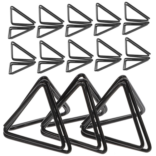 72Pièces Porte-Notes Aluminium Noir Clip Pratique 1