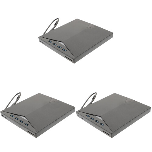 3Pièces Dvd Portable USB 3.0 Noir Antidérapant Pour Pièce 1