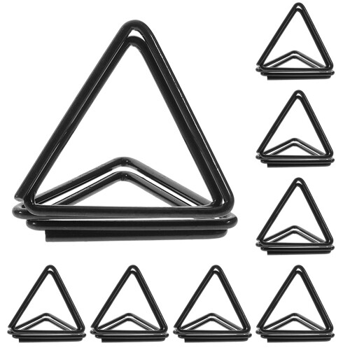 72Pièces Porte-Notes Aluminium Noir Clip Pratique 2