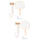 2Pièces Kit Artisanal Éventail Pré-Imprimé Facile À Utiliser Déco 7