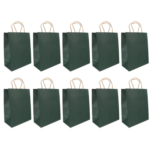 30Pièces Sacs Kraft Papier Vert Épais Pour Café Rangement