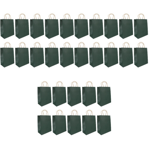 30Pièces Sacs Kraft Papier Vert Épais Pour Café Rangement 2