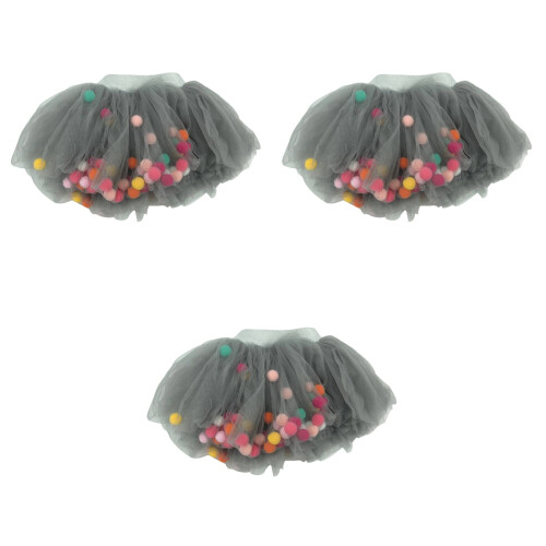 3Pièces Jupes Bébé Tutu Voile Multicouche Pour Style Princesse 2
