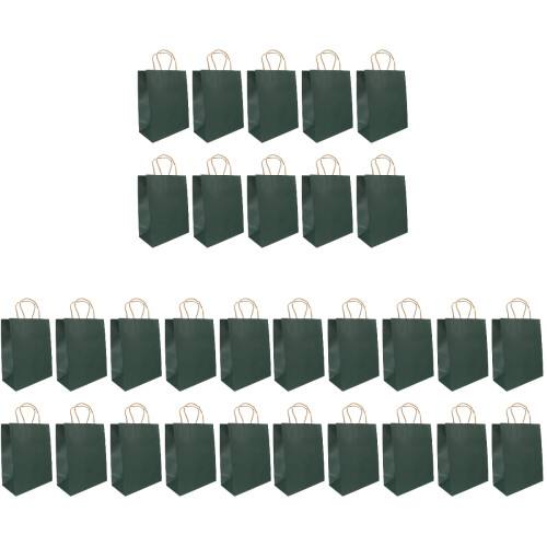 30Pièces Sacs Kraft Papier Vert Épais Pour Café Rangement 1