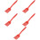 5Pièces Silicone Cuisine Rouge Ergonomiques 9