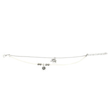 3Pièces Bracelet De Femme Argent Design Empilable Perles