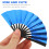 2Pièces Mini Éventail Pliable Bleu Bambou Papier Cadeau Original 11
