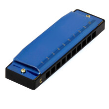 2Pièces Harmonicas 10 Trous Bleus Standards Pour Amateurs Et Débutants