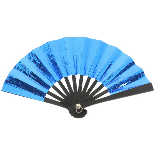 2Pièces Mini Éventail Pliable Bleu Bambou Papier Cadeau Original 2
