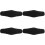 4Pièces Bandes Ventre Noir Absorbantes Réutilisables 5