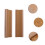 3Pièces Présentoir Manche Guitare Bois Marron Clair Simple Polyvalent 10