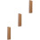 3Pièces Présentoir Manche Guitare Bois Marron Clair Simple Polyvalent 5