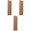 3Pièces Présentoir Manche Guitare Bois Marron Clair Simple Polyvalent 3