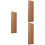 3Pièces Présentoir Manche Guitare Bois Marron Clair Simple Polyvalent 6