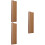 3Pièces Présentoir Manche Guitare Bois Marron Clair Simple Polyvalent 7