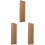3Pièces Présentoir Manche Guitare Bois Marron Clair Simple Polyvalent 2