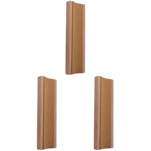 3Pièces Présentoir Manche Guitare Bois Marron Clair Simple Polyvalent 1